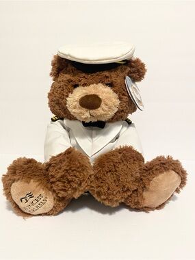Princess Cruise Stanley Plush Toy Cruises Teddy Bear Stuffed Animal Captain NWT
